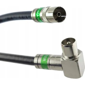 Anténní kabel Anténní kabel DVB-T | úhlová TV zástrčka - kompresní TV zásuvka 50 m