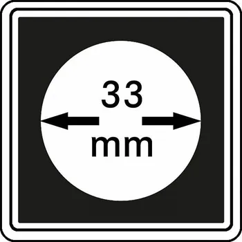 Kapsle na mince Carrée 33 mm - 4 ks Kapsle na mince CARRÉE 33 mm