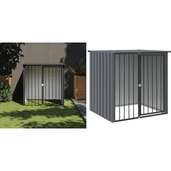 Bouda pro psa Bouda pro psa se střechou, černá, 110x103x109 cm, ocel