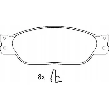Brzdová destička Brembo P 36 016 Sada brzdových destiček, kotoučové brzdy