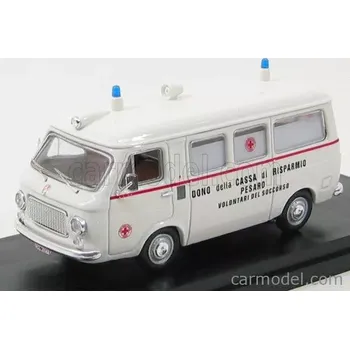 autíčko Rio-models Fiat 238 Van Ambulanza - Ambulance - Dono Della Cassa Di Risparmio Pesaro Volontari Del Soccorso 1:43 Bílá
