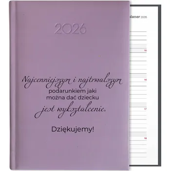 Kalendář Knižní kalendář 2026 A5 FunnyCase fialový