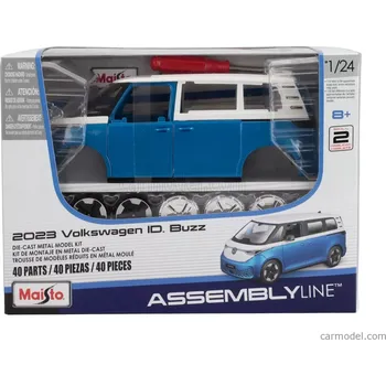 autíčko Maisto Volkswagen Id.buzz Minibus 2023 1:24 Světle Modrá S Bílou