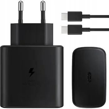 SÍŤOVÁ NABÍJEČKA PD 45W RYCHLÉ NABÍJENÍ PRO SAMSUNG + USB-C KABEL 1M