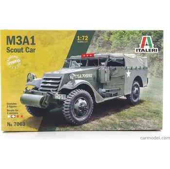 Plastikový model Italeri White motor company M3a1 Scout Car U.s Tank Military 1944 1:72 /