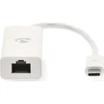 Nedis CCGB64950WT02 - Síťový adaptér USB | USB 3.2 Gen 1 | 1000 Mbps | USB-C™ Zástrčka | RJ45 Zásuvka | 0.20 m | Bílá