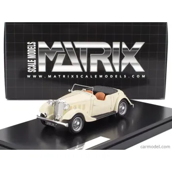 autíčko Matrix scale models Rover 12hp (p1) Tourer Cabriolet Open 1934 1:43 Bílá