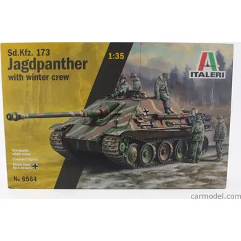 Plastikový model Italeri Tank Sd.kfz. 173 Jagdpanther With Winter Crew Military 1945 1:35 /