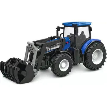 RC model ostatní IQ Models RC kovový traktor Korody s čelním nakladačem 8kolový 1:24, modrý