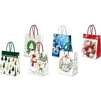 Dárková taška Dárková taška S Vánoce - mix 135 x 110 x 65 mm (T S va)