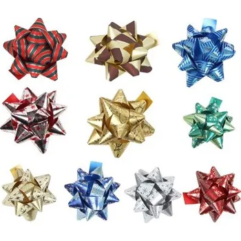 Vánoční dekorace Hvězdice střední 15/6,5 - mix metal vánoční (7-Hvězdice střední)