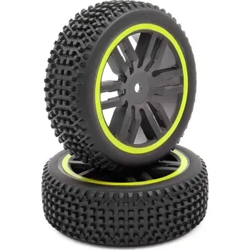 RC model auta FUNTEK | Přední kola kompletní, 2 ks, žlutá IM-FTK-21106