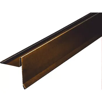 Střecha Závětrná lišta klasik s odkapem r.š.333mm Al Hliník Lakovaný RAL 8017 hnědá čoko dl.2m