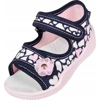 Dívčí obuv PAPUČE pantofle a sandály VIGGAMI ANIA tmavě modré 22