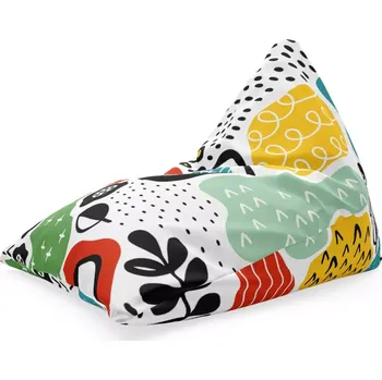Sedací pytel Sablio Sedací vak Triangl Dětské malování: 120 x 100 x 100 cm