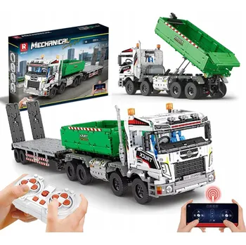 ostatní stavebnice STAVEBNICE NÁKLADNÍ AUTO TIR AUTOPŘEPRAVNÍK SKLÁPĚČKA DÁLKOVĚ OVLÁDANÁ NA DÁLKOVÉ OVLÁDÁNÍ AUTO 2950