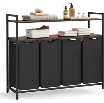 Koš na prádlo Volně stojící koš na prádlo Songmics 160 l černý