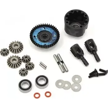 RC náhradní díl SWORKz HET př./zad. kompletní diferenciál, 43 zubů, 1 ks.