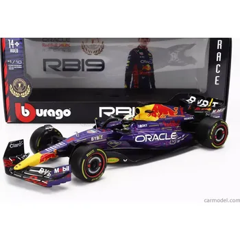Bburago Red bull F1 Rb19 Team Oracle Red Bull Racing N 1 World Champion Winner Las Vegas Usa Gp 2023 Max Verstappen 1:18 Fialová Žlutá Červená