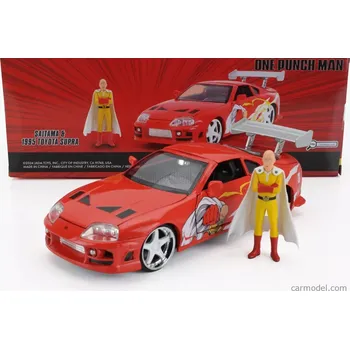 autíčko Jada Toyota Supra With One Punch Man Saitama Figure 1995 1:24 Orange