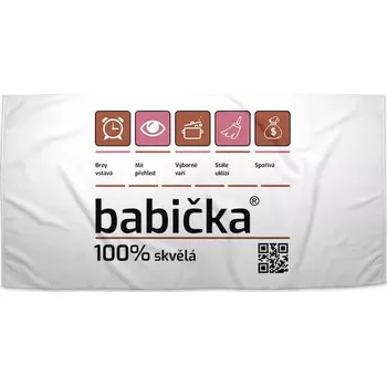 Osuška Sablio Ručník Babička - 50x100 cm