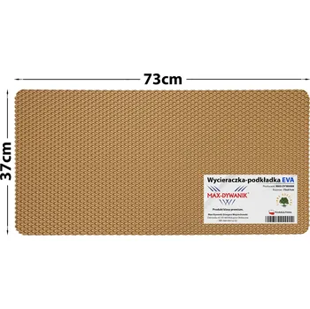 Rohožka EVA rohožka pod dveře / odkapávač na boty 37x74 - béžová barva