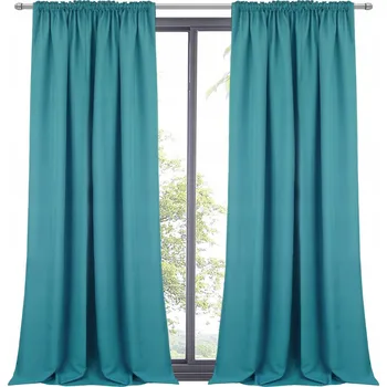 Obraz Modrá matná hladká Závěs na pásce dekorace na okno 145x270T