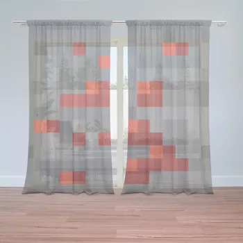 Záclona Sablio Záclony Blocks 3: 2ks 150x250cm