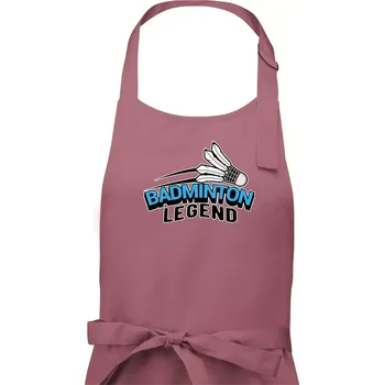 Kuchyňská zástěra Badminton legend - Pánská zástěra na vaření - Univerzální velikost ( Starorůžová )