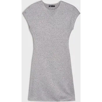Dámské šaty Sinsay - Mini šaty s metalickou nití - šedá - 957EY-09M - 957EY-09M-L