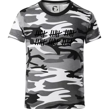 Chlapecké tričko 30 narozeniny - Dětské maskáčové triko - 122 cm/6 let ( Šedý maskáč )