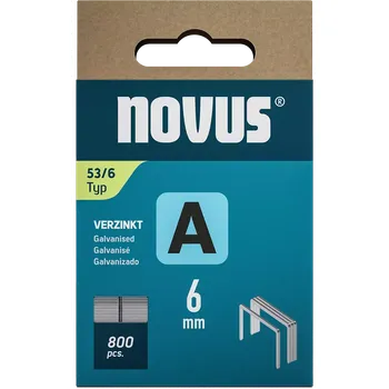 Spona do sešívačky K042-0776 Novus tenké, drátové sponky typ A, 53 F/6 mm, 800 ks
