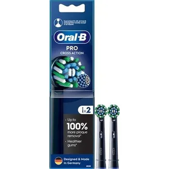 Náhradní hlavice k elektrickému kartáčku Oral-B Cross Action 2ks Black EB50