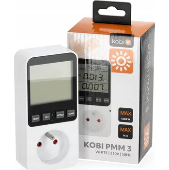 IP kamera Měřič spotřeby energie a proudu do 16A 3680W Bílý KOBI