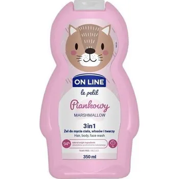Sprchový gel On line le petit 3v1 šampon, mycí a sprchový gel Marshmallow 350 ml IDDRZEX08202