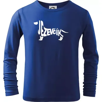 Chlapecké tričko Jezevčík - CZ - Triko dětské Long Sleeve - 122 cm/6 let ( Královská modrá )