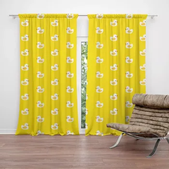 Závěs Sablio Závěs Bílé kachničky: 2ks 140x250cm