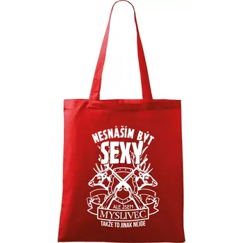 Nesnáším být sexy - myslivec - Taška bavlněná - 42 x 38 cm ( Červená )