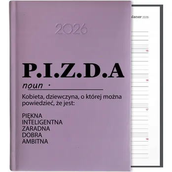 Kalendář Knižní kalendář 2026 A5 FunnyCase fialový