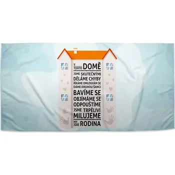 Osuška Sablio Ručník V tomto domě - 50x100 cm