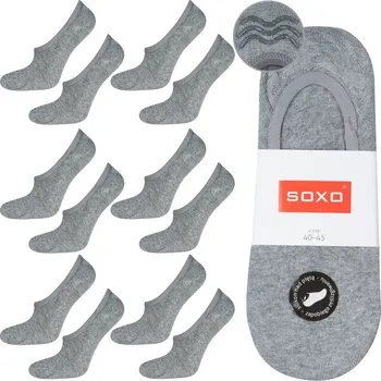 Pánské ponožky Pánské ponožky kotníkové ponožky SOXO , 6 kusů v balení, šedé