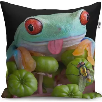 Polštář Sablio Polštář Veselá žába - 40x40 cm