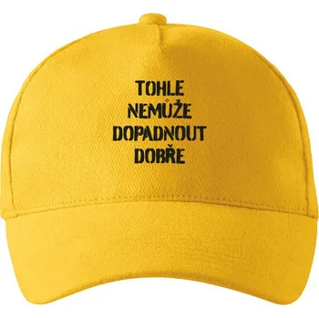 Kšiltovka Unisex kšiltovka Nemůže dopadnout dobře, Barva Žlutá, Velikost 19×11 cm , Canvas Kšiltovka Bezvatriko.cz 3074