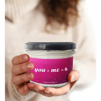 Svíčka VONNÁ SVÍČKA SÓJOVÁ 150 ML VESELÝ DÁREK DÁREK PRO PÁR Z LÁSKY