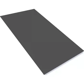 Stavební materiál Tabule plechu 2000x1000x0.6mm Al hliníkový lakovaný RAL 7016 antracit s folií