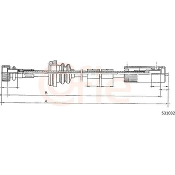 Náhon tachometru Hřídel tachometru COFLE (S31032)