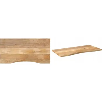 Psací stůl 110x60x2 cm, Deska stolu s výřezem, surové mangové dřevo, 5 cm