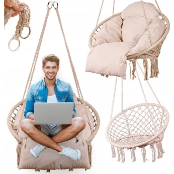 Zahradní houpačka Závěsná zahradní houpačka Ikonka 80 x 62 cm