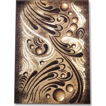 Koberec HNĚDÝ KOBEREC ALFA 120X170 CM BUBLINY STYLOVÉ TEPLÉ BARVY DO VAŠEHO OBÝVACÍHO POKOJE