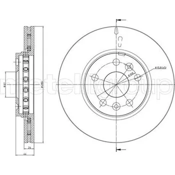 Brzdový kotouč Brzdový kotouč CIFAM (800-1341C)